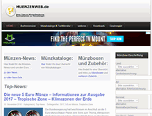 Tablet Screenshot of muenzenweb.de